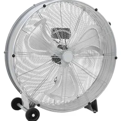 vidaXL Ventilateur tambour avec roue Argenté 79 x 37 x 82 cm Aluminium