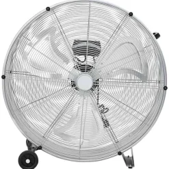 vidaXL Ventilateur tambour avec roue Argenté 79 x 37 x 82 cm Aluminium