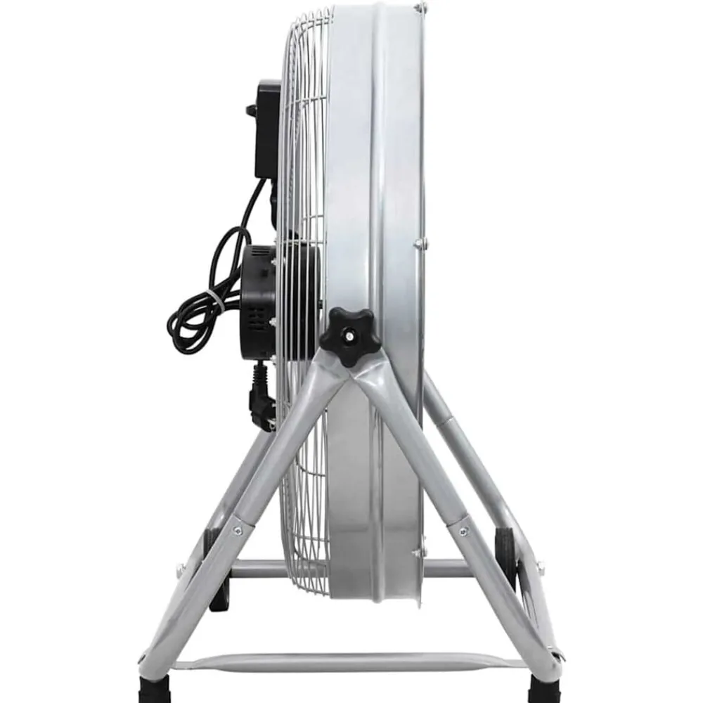 Appareils Électroménagers-vidaXL Ventilateur tambour avec roue Argenté 73 x 42 x 70 cm Aluminium