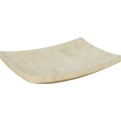 Plomberie-vidaXL Évier 50 x 35 x 12 cm Marbre Crème Cr&egrave;me