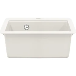 Plomberie-vidaXL Évier 470 x 440 mm Granite Blanc