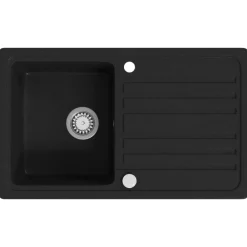 vidaXL Évier de cuisine en granite avec égouttoir réversible