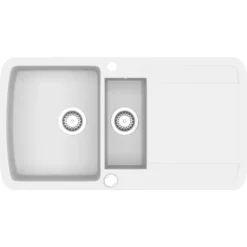 vidaXL Évier de cuisine Granit Double lavabo