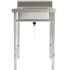 vidaXL Évier de cuisine Seul lavabo Acier inoxydable