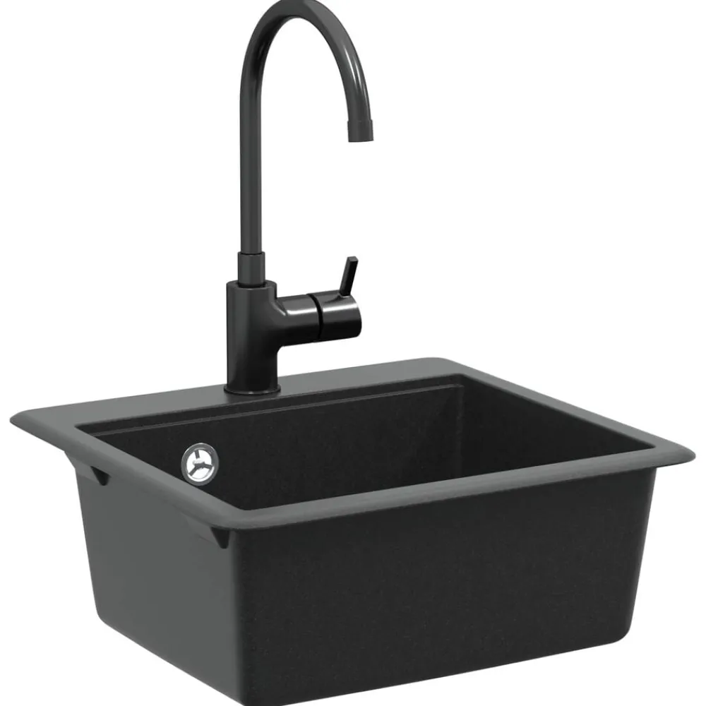 vidaXL Évier 470 x 440 mm Granite
