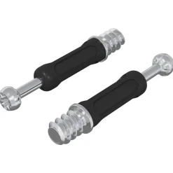 Accessoires De Quincaillerie-vidaXL Vis de verrou à came 2 pcs Argent et noir M6 x 40 mm Métал