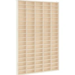 vidaXL Vitrine de collection en bois avec 90 compartiments 50,5 x 4,5 x 79 cm