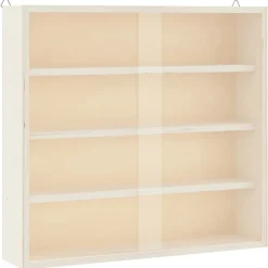 vidaXL Vitrine de collection en bois avec portes 40x8,5x37cm