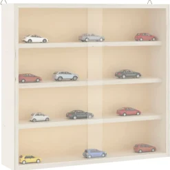 vidaXL Vitrine de collection en bois avec portes 40x8,5x37cm