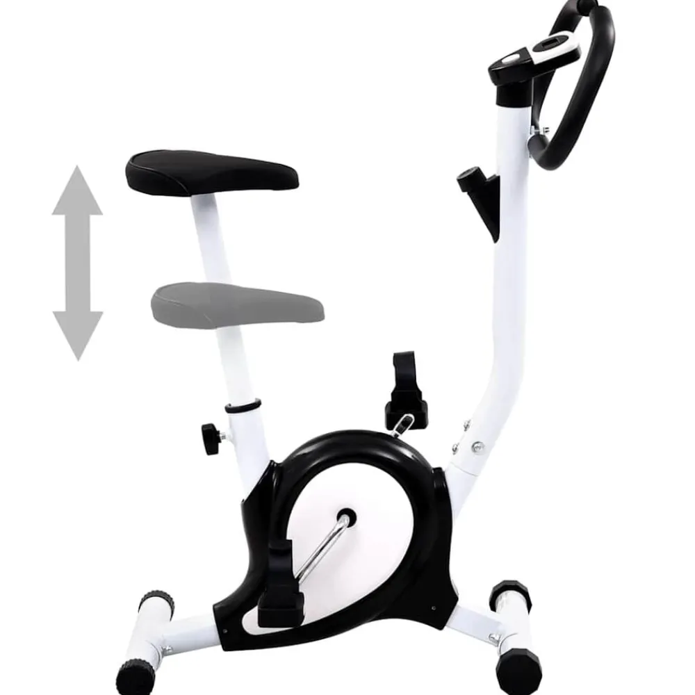 Entraînement & Fitness-vidaXL Vélo d'appartement avec résistance à courroie Noir