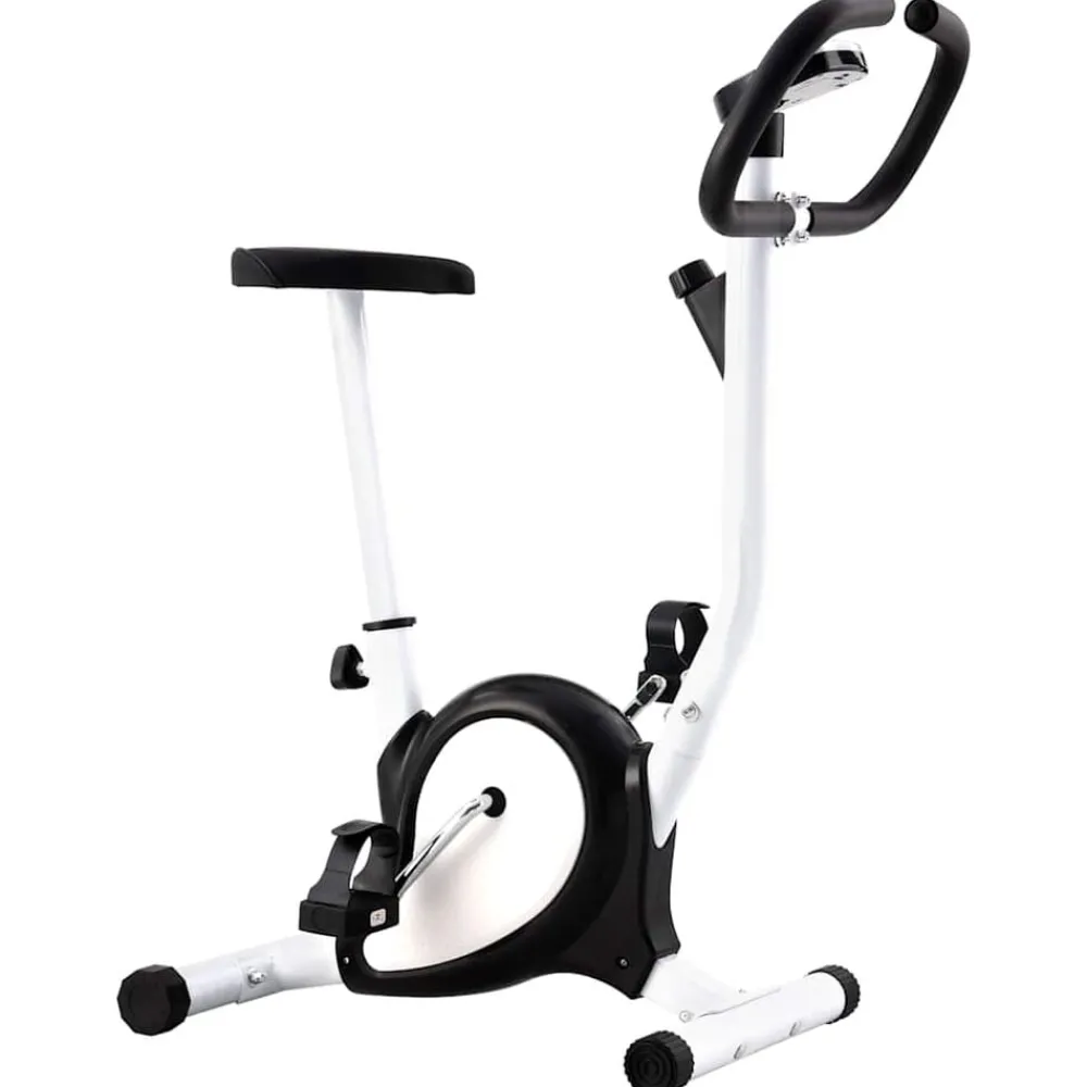 Entraînement & Fitness-vidaXL Vélo d'appartement avec résistance à courroie Noir