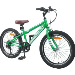 Loisirs De Plein Air-vidaXL Vélo de Montagne 20 Pouces 6-Speed pour 5-8 ans Vert