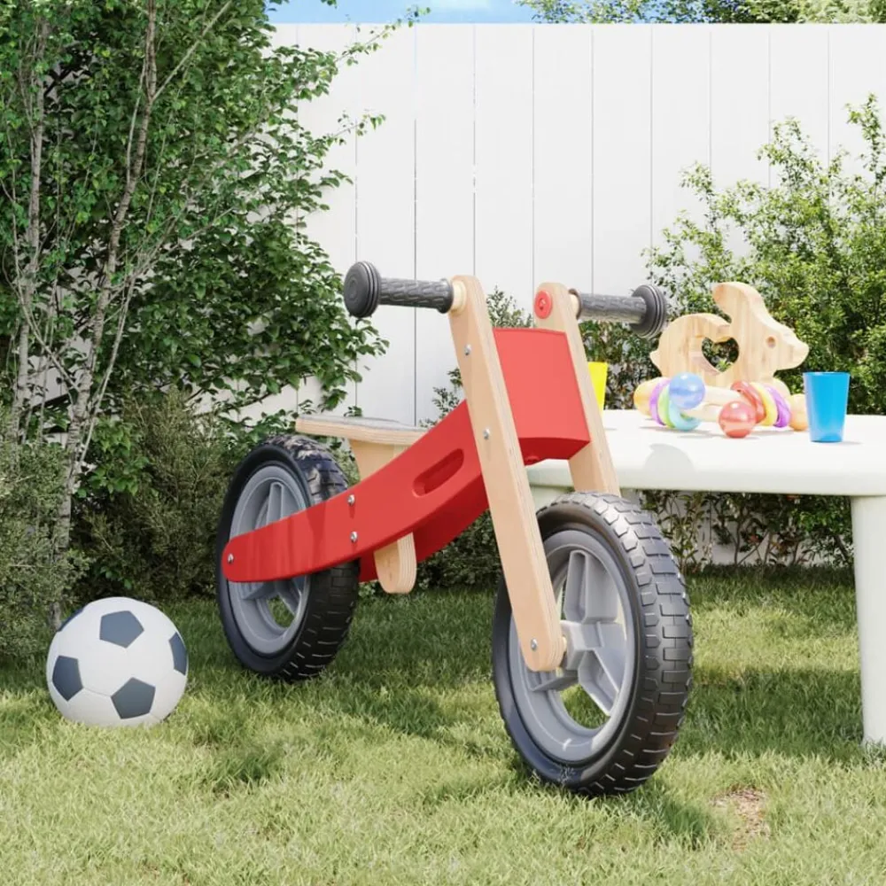 Jouets-vidaXL Vélo d'équilibre pour enfants Rouge