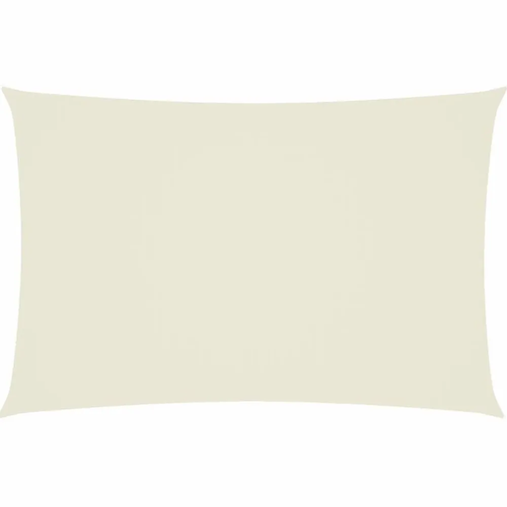 Pelouses & Jardins-vidaXL Voile de parasol tissu oxford rectangulaire 2x4 m crème Crème