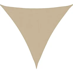 Pelouses & Jardins-vidaXL Voile de parasol tissu oxford triangulaire 3,6x3,6x3,6 m Beige