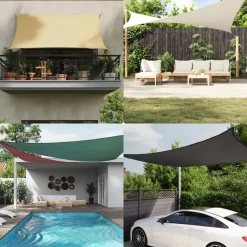 vidaXL Voile de parasol tissu oxford rectangulaire 2x4 m