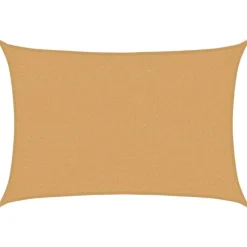 vidaXL Voile d'ombrage 160 g/m² rectangulaire sable 2x3 m PEHD