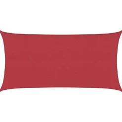 Pelouses & Jardins-vidaXL Voile d'ombrage 160 g/m² 2x3,5 m PEHD Rouge