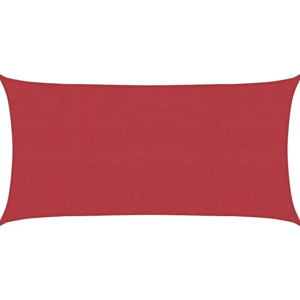 Pelouses & Jardins-vidaXL Voile d'ombrage 160 g/m² 2x3,5 m PEHD Rouge